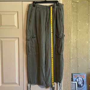 AMERICAN EAGLE loose Cargo Wide Leg Boho Pants